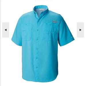 NWT Columbia Mens Tamiami Shirt Riptide XS